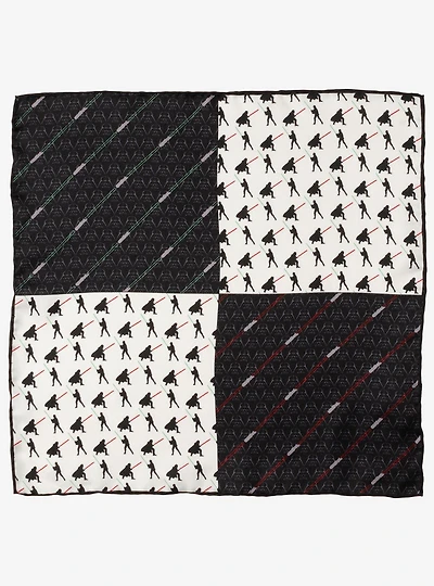Star Wars Vader Vs Skywalker Lightsaber Pocket Square