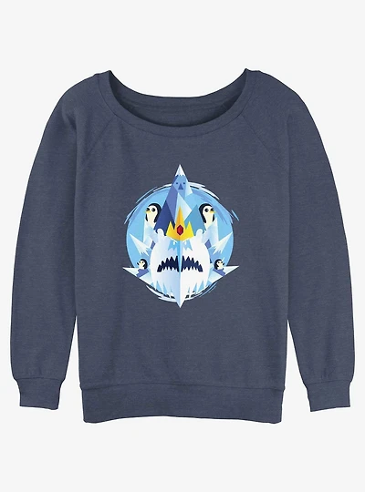 Adventure Time Ice Kingdom Womens Slouchy Sweatshirt