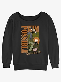 Disney Kim Possible Swingin' Womens Slouchy Sweatshirt