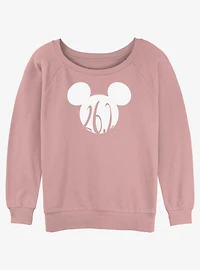 Disney Mickey Mouse Marathon 26.2 Ears Womens Slouchy Sweatshirt