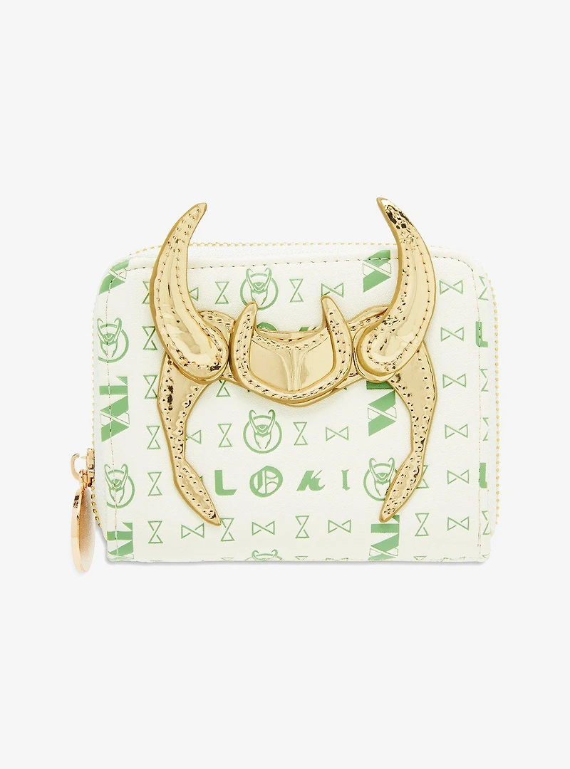 Marvel Loki Figural Horns Small Wallet - BoxLunch Exclusive