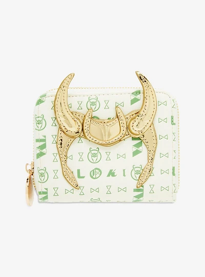 Marvel Loki Figural Horns Small Wallet - BoxLunch Exclusive