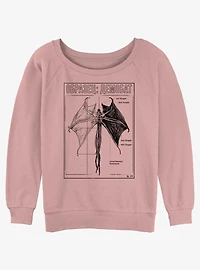 Stranger Things Demobat Womens Slouchy Sweatshirt