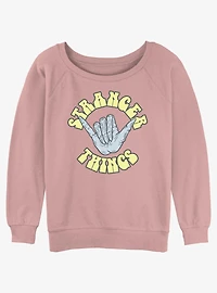Stranger Things Rad Womens Slouchy Sweatshirt