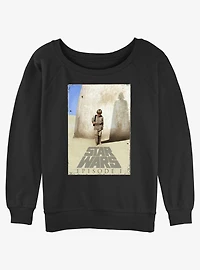 Star Wars Little Orphan Anakin Womens Slouchy Sweatshirt