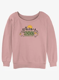 Star Wars Retro Ewoks Womens Slouchy Sweatshirt
