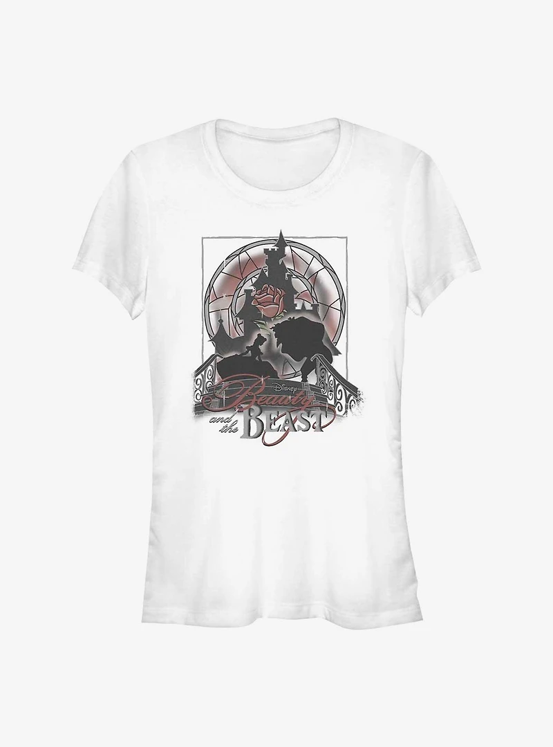 Disney Beauty And The Beast Ballroom Bow Girls T-Shirt