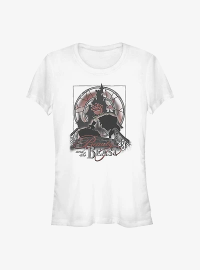 Disney Beauty And The Beast Ballroom Bow Girls T-Shirt