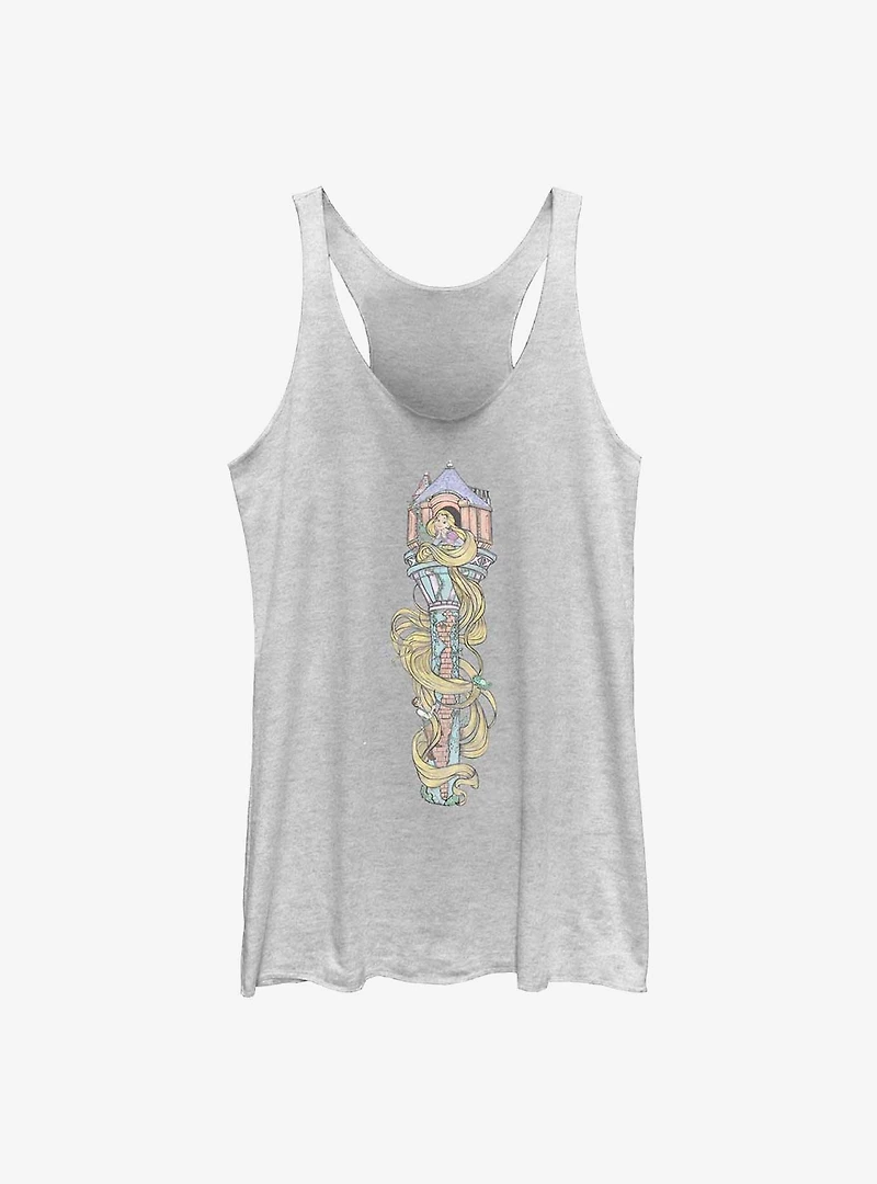 Disney Tangled Rapunzel Hair For Days Girls Raw Edge Tank Top