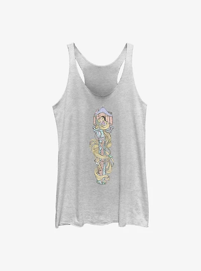 Disney Tangled Rapunzel Hair For Days Girls Raw Edge Tank Top