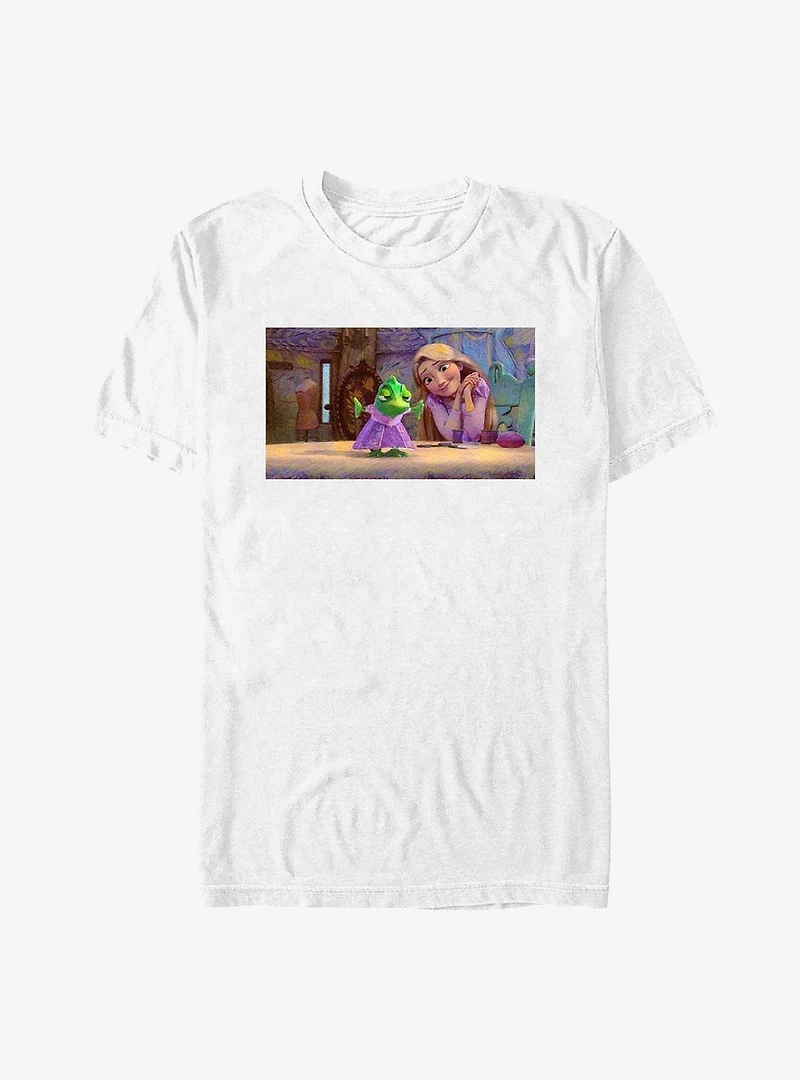 Disney Tangled Pascal & Rapunzel Art Mood T-Shirt