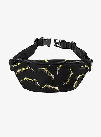 Rocksax Metallica Logo All-Over Print Fanny Pack