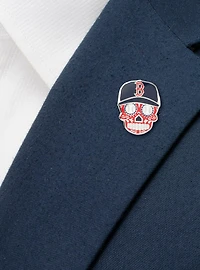 Boston Red Sox Sugar Skull Lapel Pin
