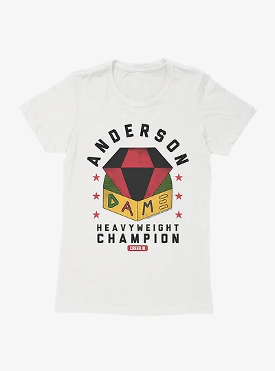 Creed III Anderson Dame Heavyweight Champion womens T-Shirt