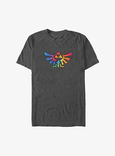The Legend Of Zelda Multicolor Hyrule Crest Big & Tall T-Shirt
