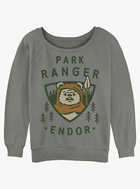 Star Wars Park Ranger Womens Slouchy Sweatshirt