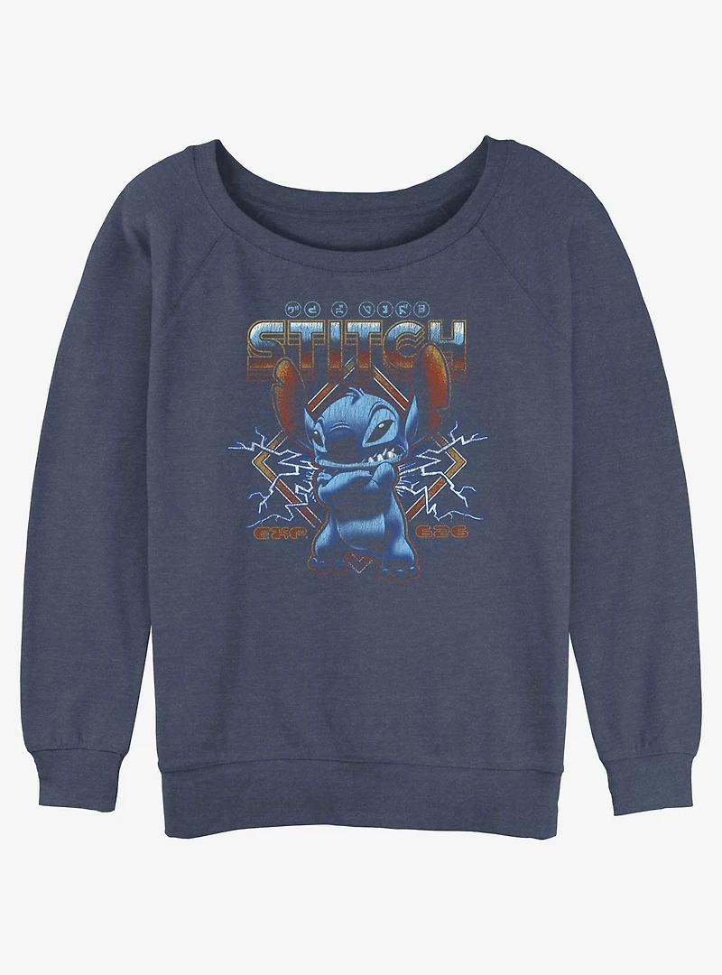 Disney Lilo & Stitch Rocker Womens Slouchy Sweatshirt