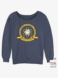 Marvel Spider-Man Midtown Emblem Womens Slouchy Sweatshirt
