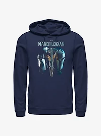 Star Wars The Mandalorian Din Djarin & Bo-Katan Mythosaur Hot Topic Web Exclusive Hoodie