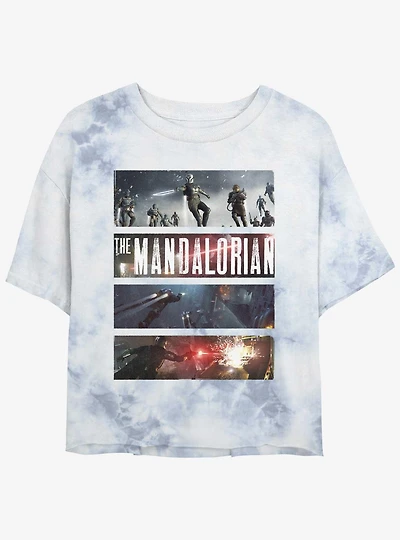 Star Wars The Mandalorian Crest of Kraytes Tie-Dye Girls Crop T-Shirt