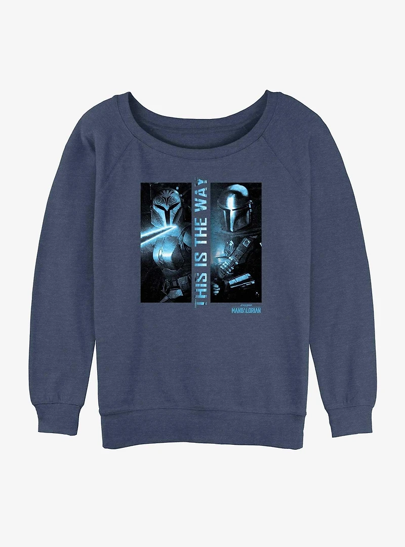 Star Wars The Mandalorian Dark Saber Slouchy Sweatshirt