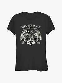 Stranger Things Hellfire Club Metal Band Girls T-Shirt