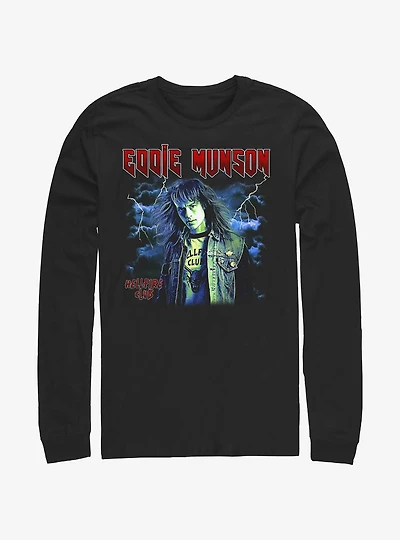 Stranger Things Eddie Munson Hellfire Club Long-Sleeve T-Shirt
