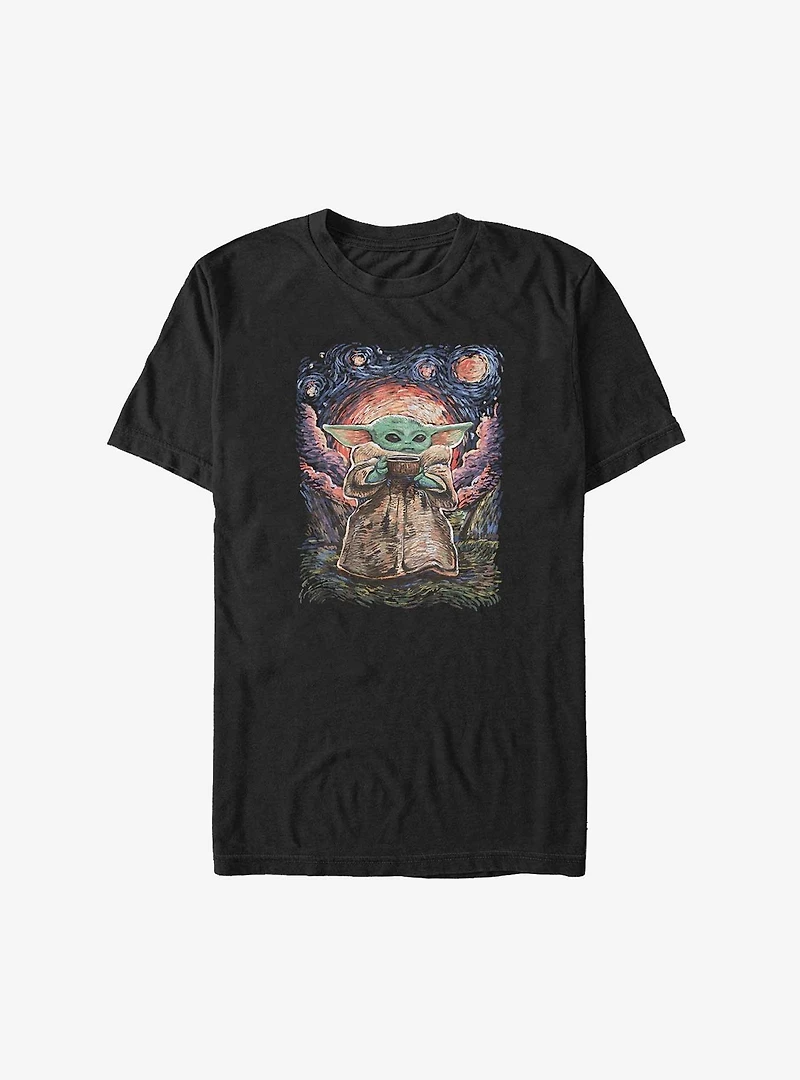 Star Wars The Mandalorian Sipping Grogu Big & Tall T-Shirt