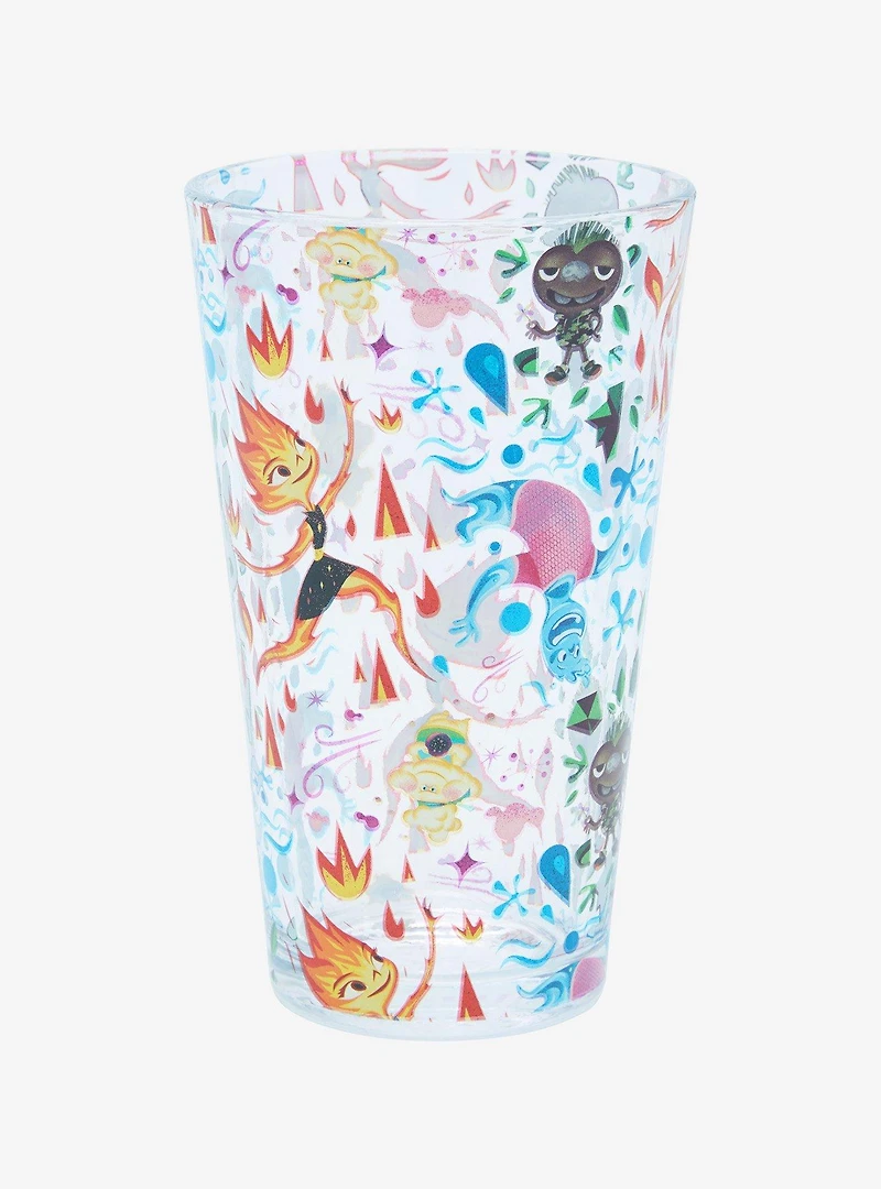 Disney Pixar Elemental Allover Print Pint Glass - BoxLunch Exclusive