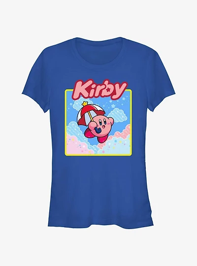 Kirby Starry Parasol Girls T-Shirt