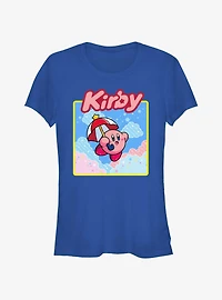 Kirby Starry Parasol Girls T-Shirt