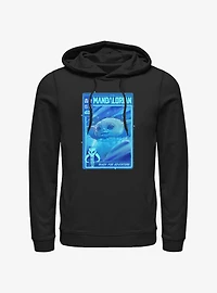 Star Wars The Mandalorian Grogu Ready For Adventure Poster Hoodie
