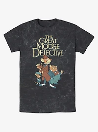 Disney The Great Mouse Detective Mousey Trio Mineral Wash T-Shirt