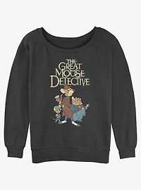 Disney The Great Mouse Detective Mousey Trio Slouchy Sweatshirt