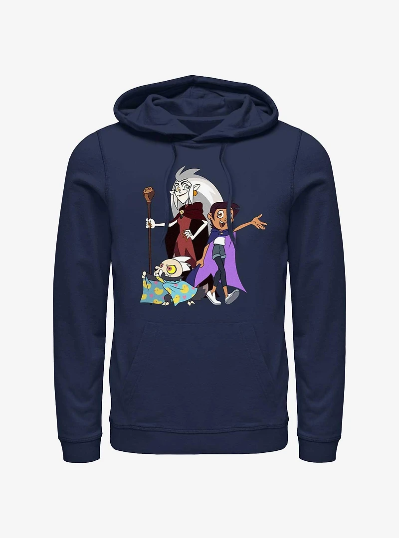 Disney The Owl House Eda Clawthorne, Luz Noceda, and King Hoodie