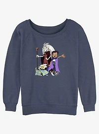 Disney The Owl House Eda Clawthorne, Luz Noceda, and King Slouchy Sweatshirt