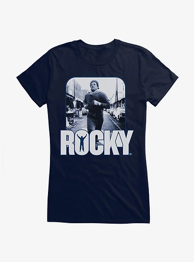 Rocky Training Portrait Girls T-Shirt