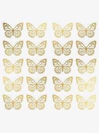 Gold Butterfly Peel And Stick Wall Decals