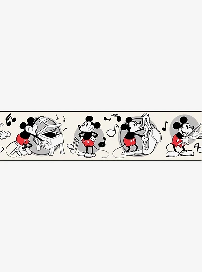 Disney Mickey Mouse Vintage Peel & Stick Wallpaper Border