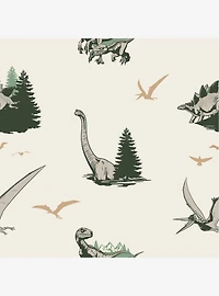 Jurassic World Dominion Vintage Dinosaurs Peel And Stick Wallpaper