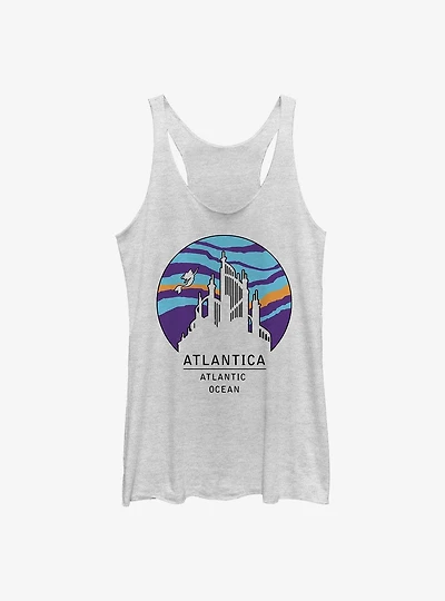 Disney The Little Mermaid Atlantica Logo Girls Tank
