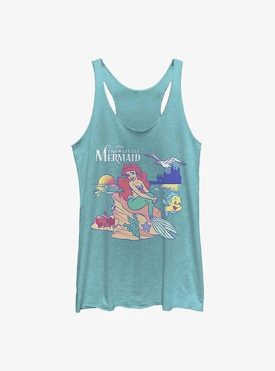 Disney The Little Mermaid Seaside Besties Logo Girls Tank Top