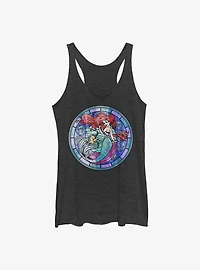 Disney The Little Mermaid Ariel Stained Glass Girls Tank