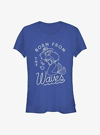 Disney The Little Mermaid Ariel Born From The Waves Girls T-Shirt