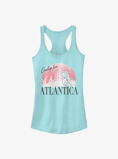 Disney The Little Mermaid Atlantica Greetings Girls Tank Top