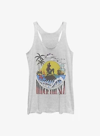Disney The Little Mermaid Sunset Poster Girls Tank