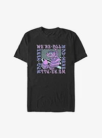Disney Alice Wonderland All Mad Here Trip Big & Tall T-Shirt