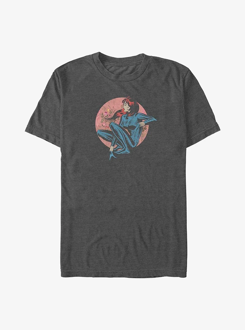 Marvel Black Widow Hello Spring Badge T-Shirt