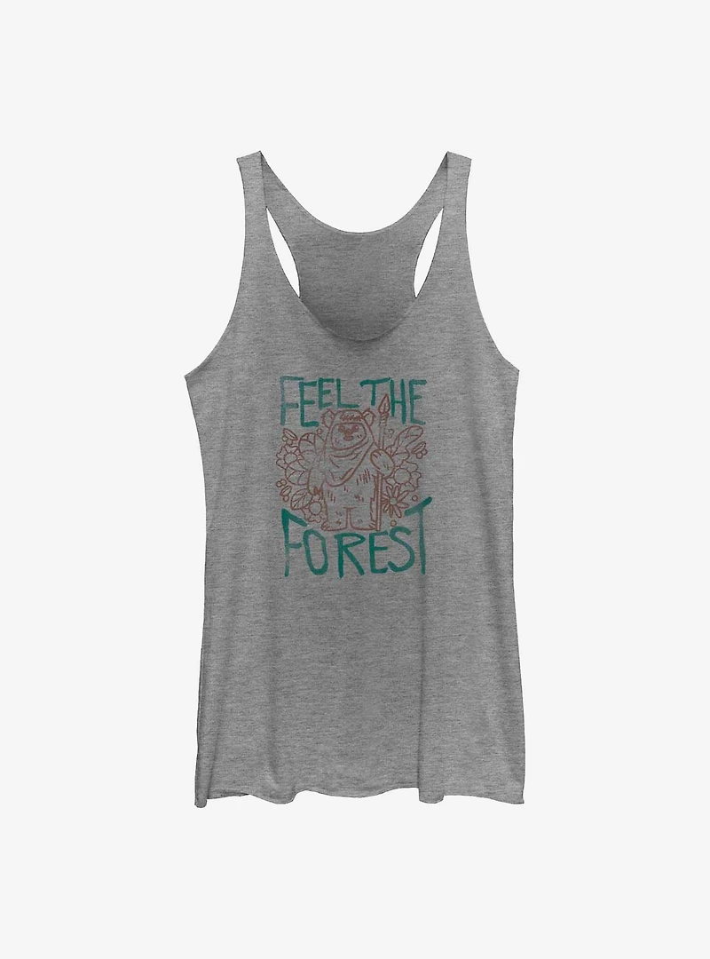 Star Wars Ewok Feel The Forest Girls Tank