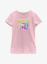 Star Wars The Mandalorian Grogu Easter Eggscellent Youth Girls T-Shirt